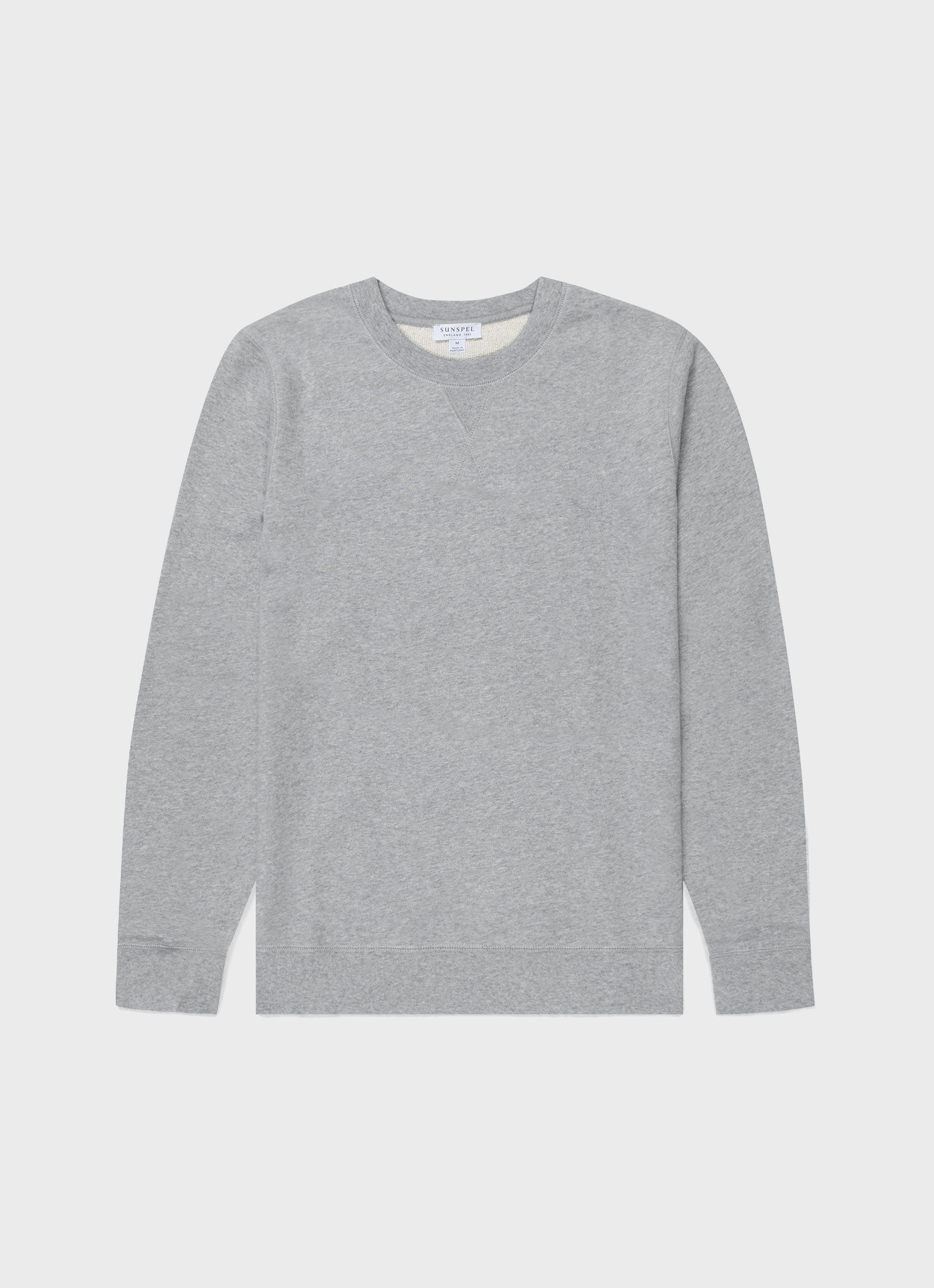ループバックスウェットシャツ（Grey Melange）| Sunspel