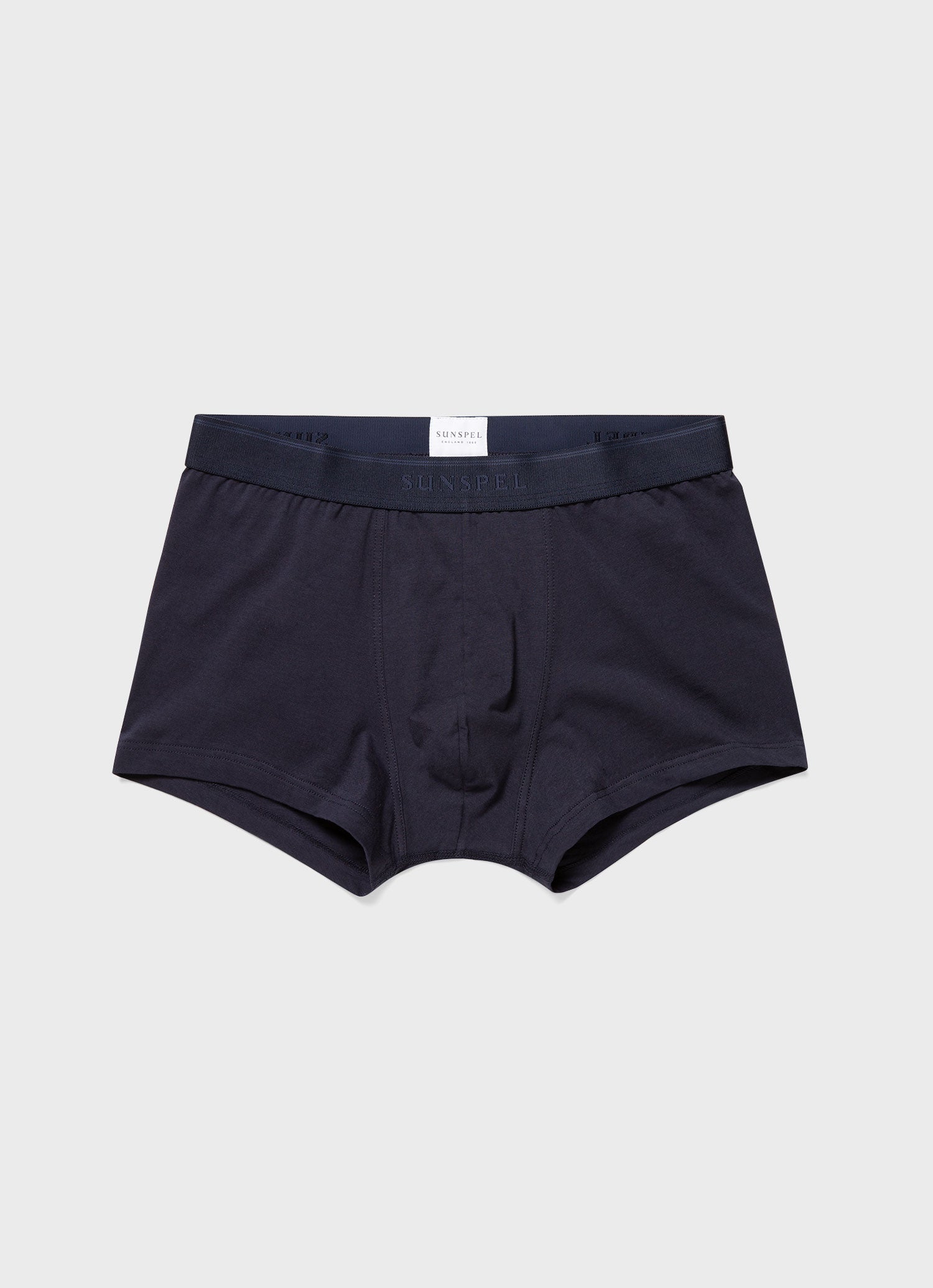 ストレッチコットントランクス （Navy）| Sunspel