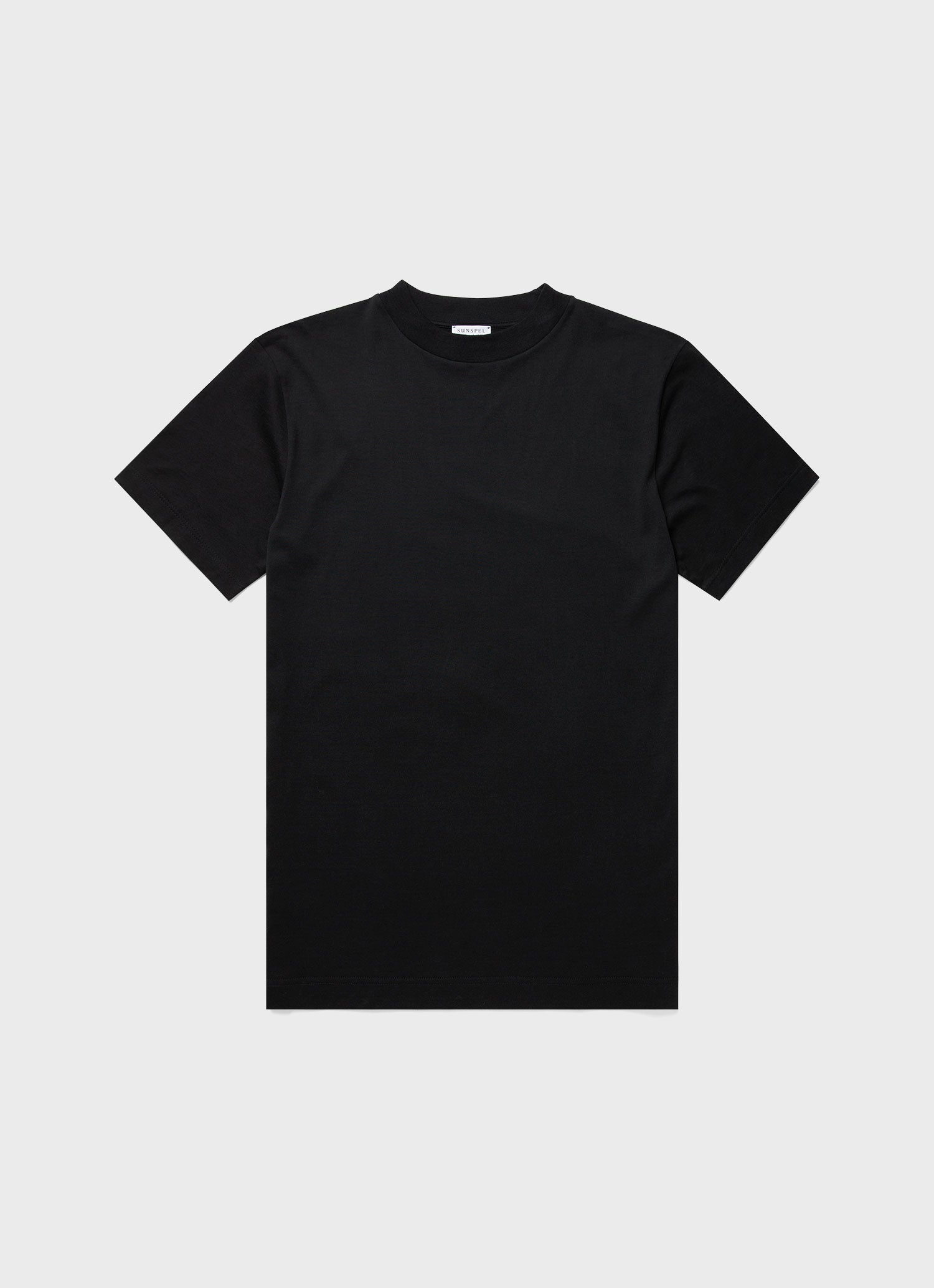 モックネックTシャツ（Black） | Sunspel