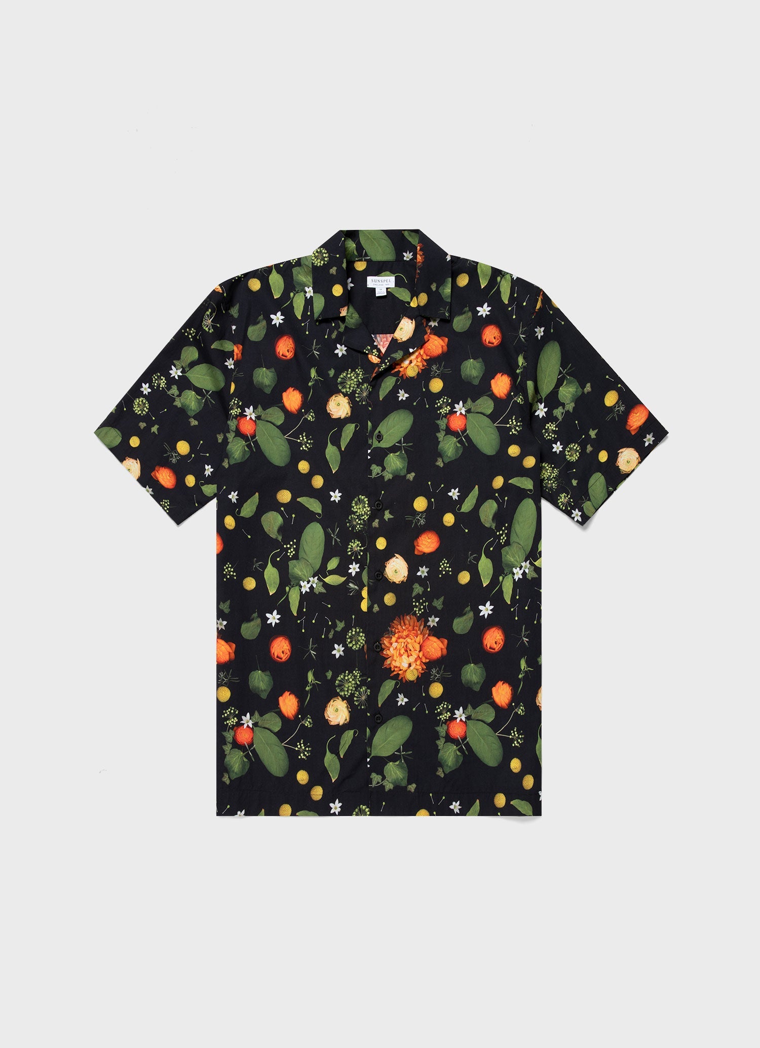 キャンプカラーシャツ （Hedgerow Print）| Sunspel