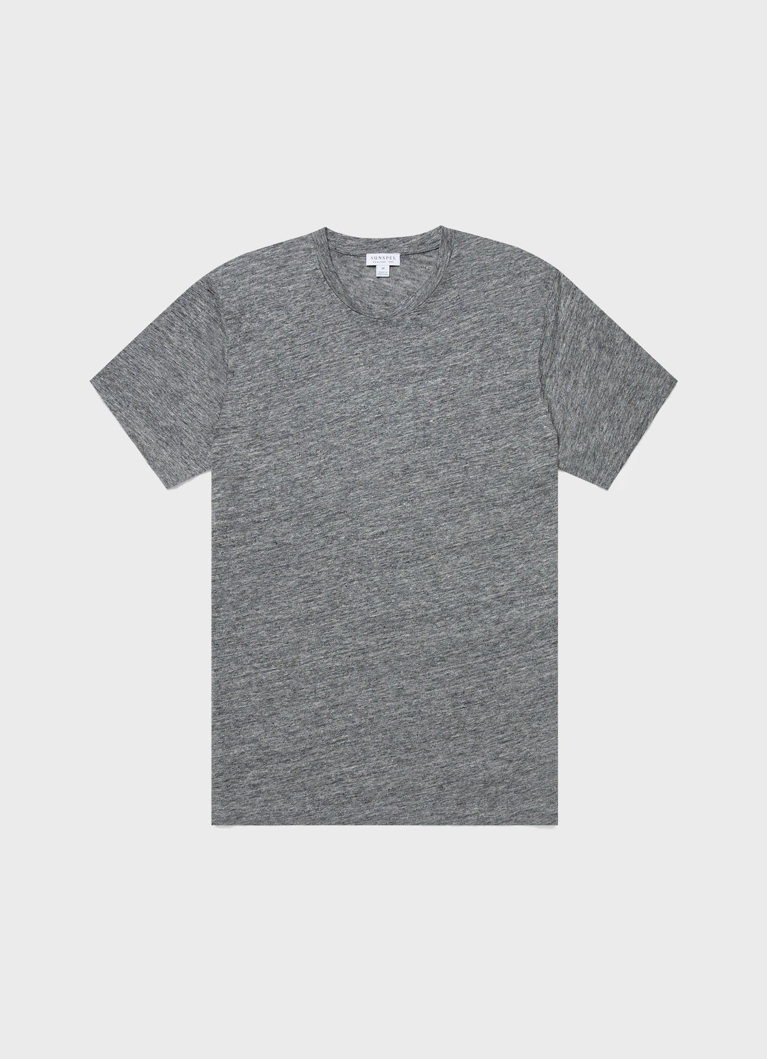 リネンTシャツ （Mid Grey Melange）| Sunspel