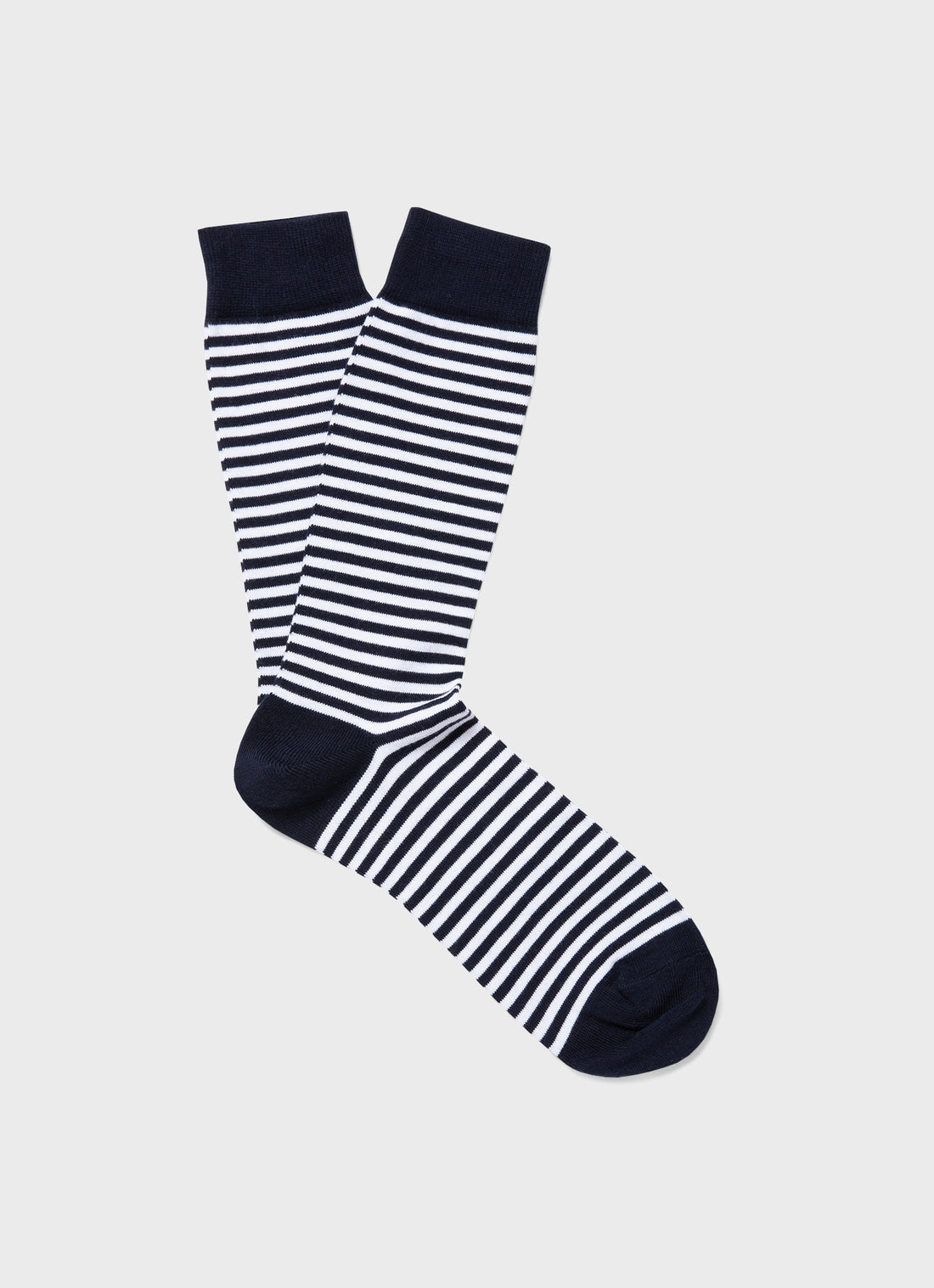 Sock Gift Set in Black/White/Navy English Stripe