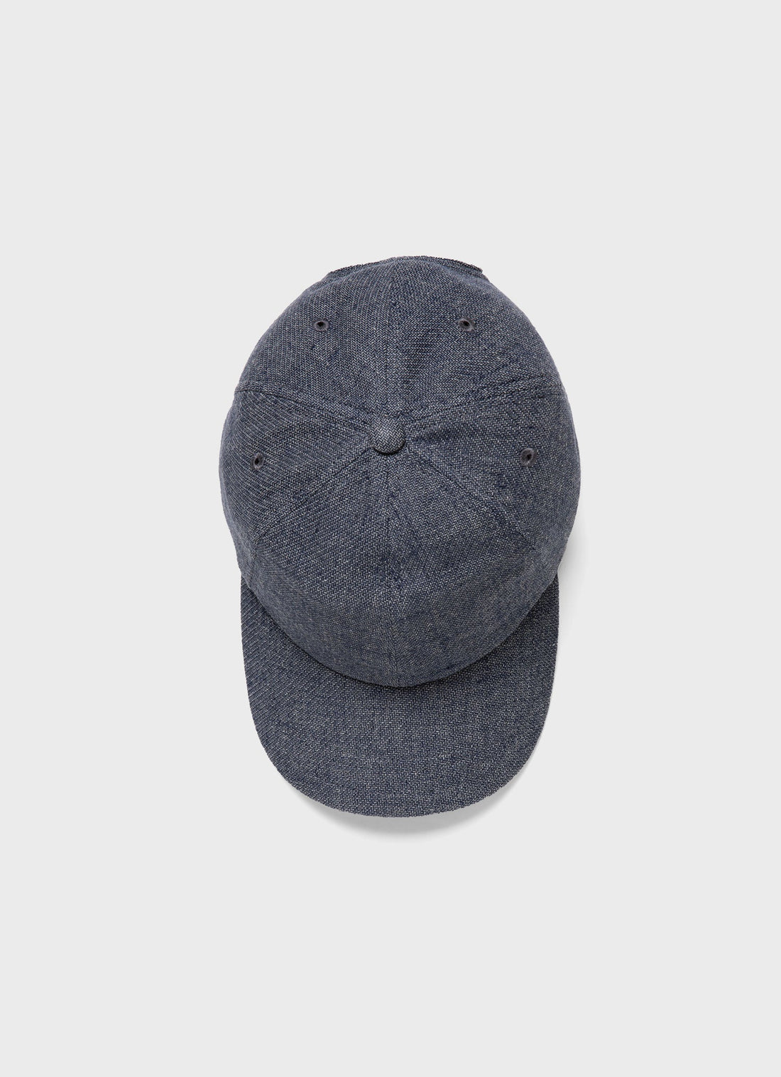 Cotton Linen Twill  Cap in Denim Blue