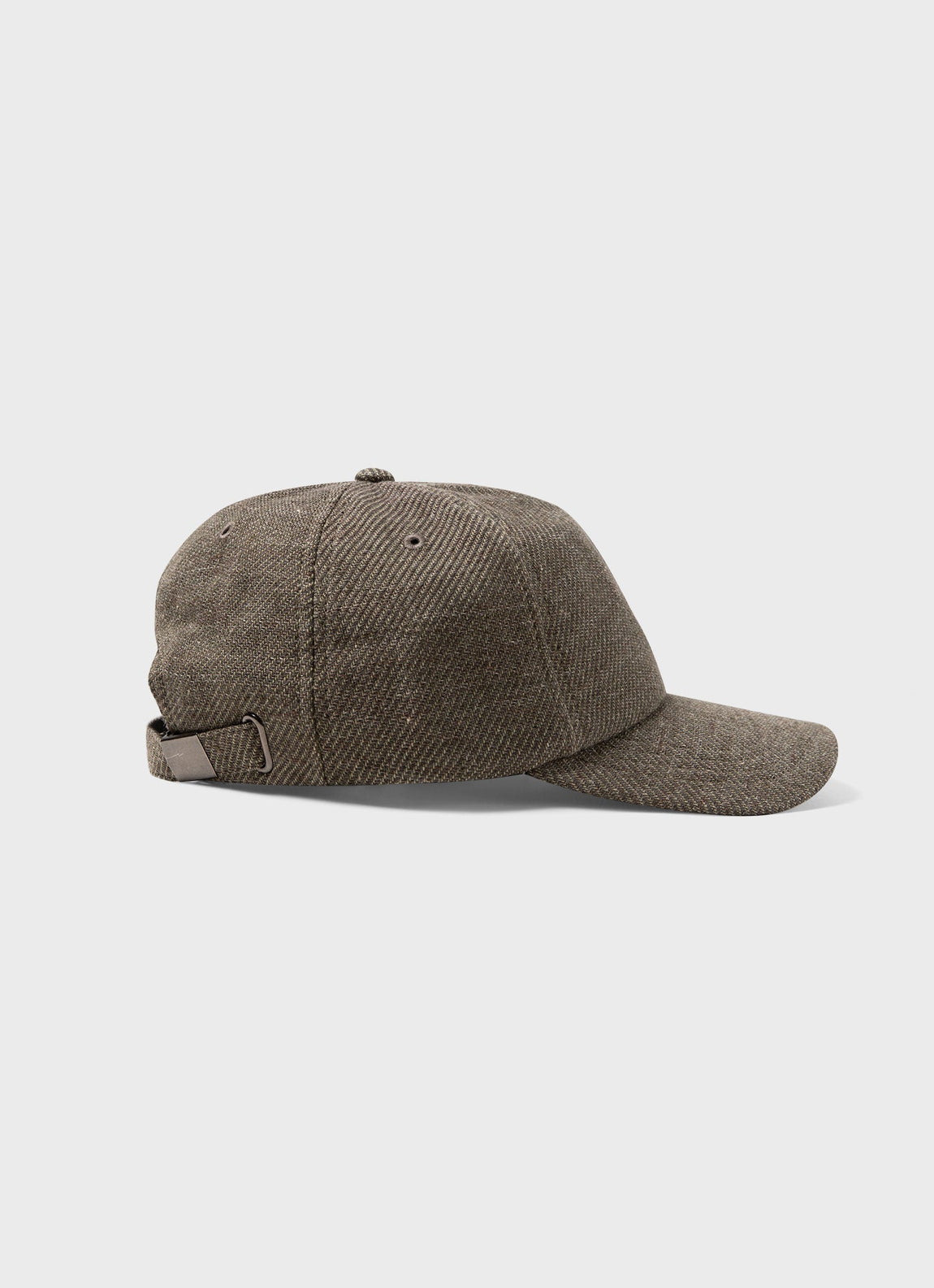 Cotton Linen Twill  Cap in Khaki