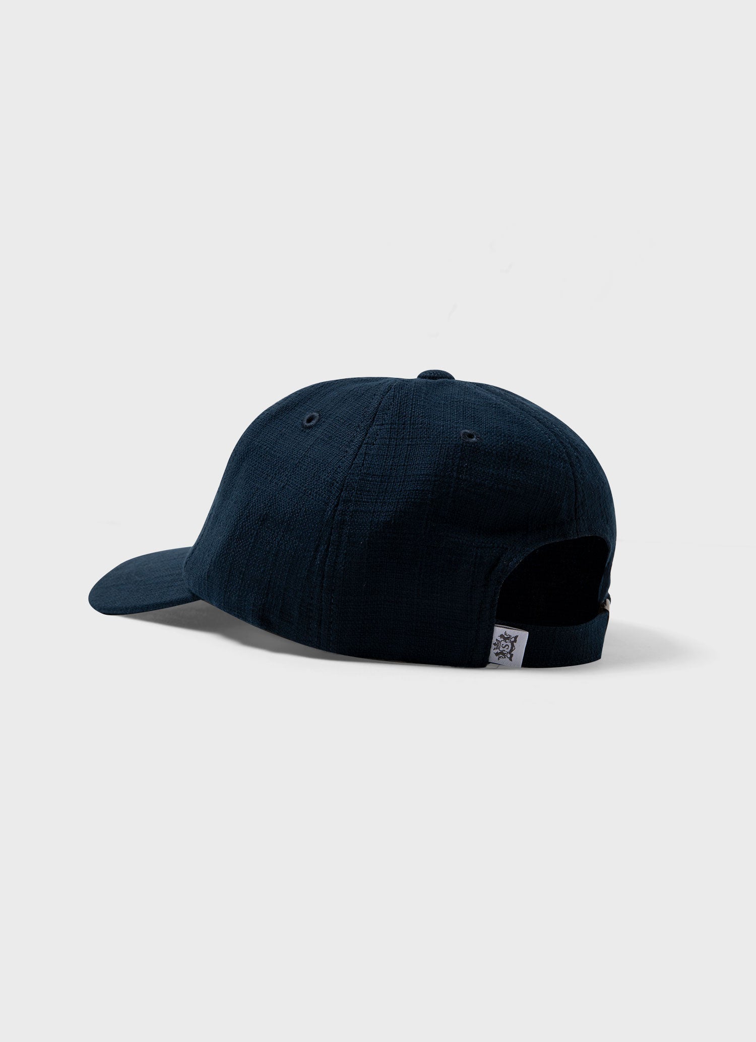 Cotton Raffia Cap in Navy