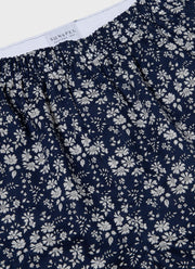 Men's Classic Boxer Shorts in Liberty Fabric Navy Meadow