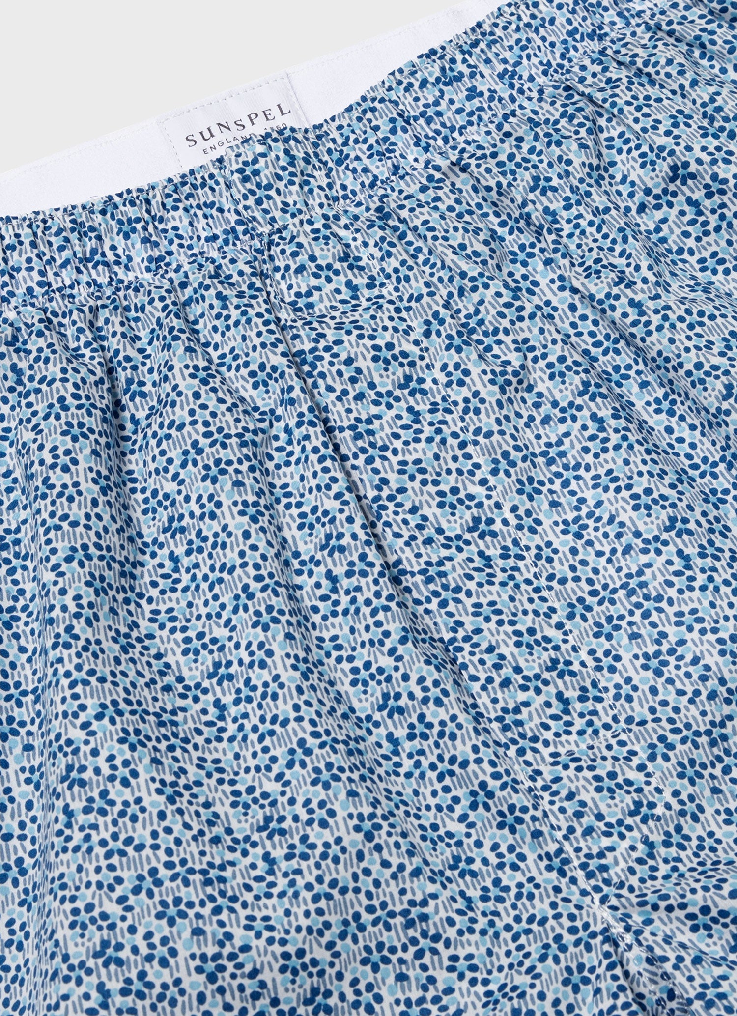 Men's Classic Boxer Shorts in Liberty Fabric in Ink Blue Meadow