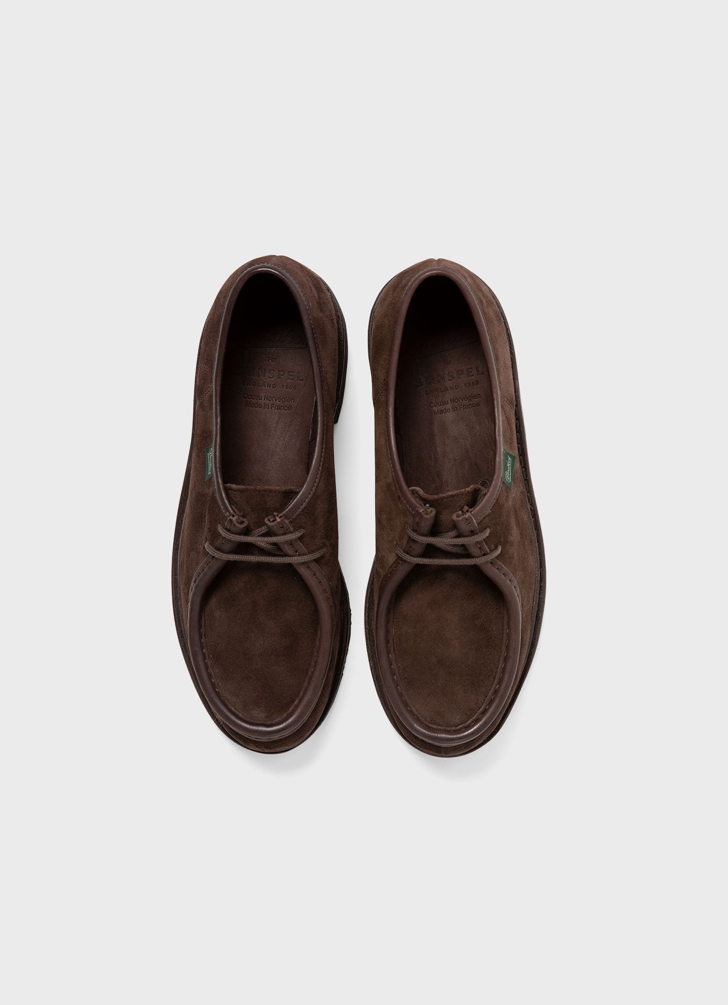 Sunspel x Paraboot スエードミカエルシューズ（Brown）| Sunspel