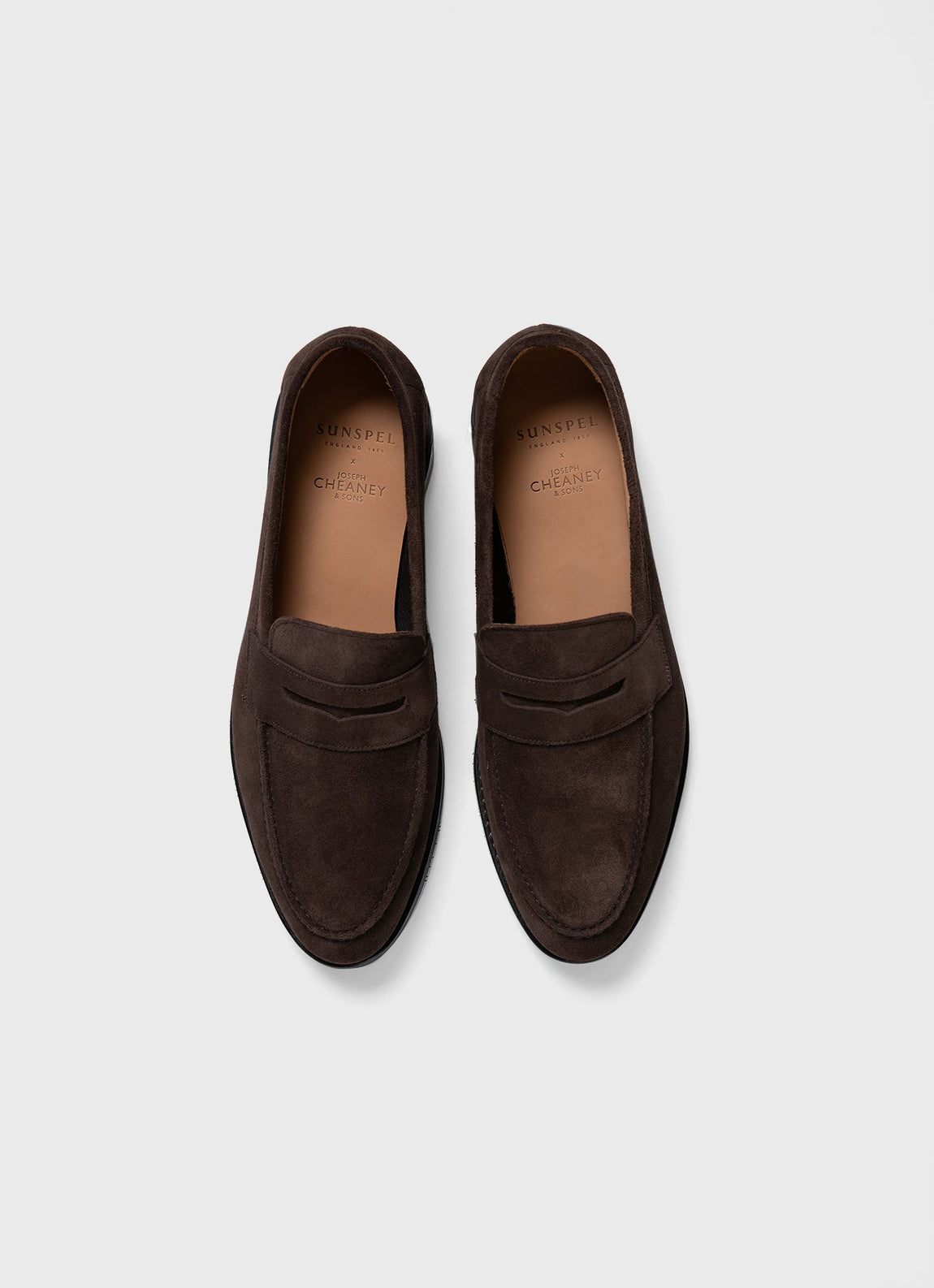 Men's Sunspel x Cheaney Loafer in Brown