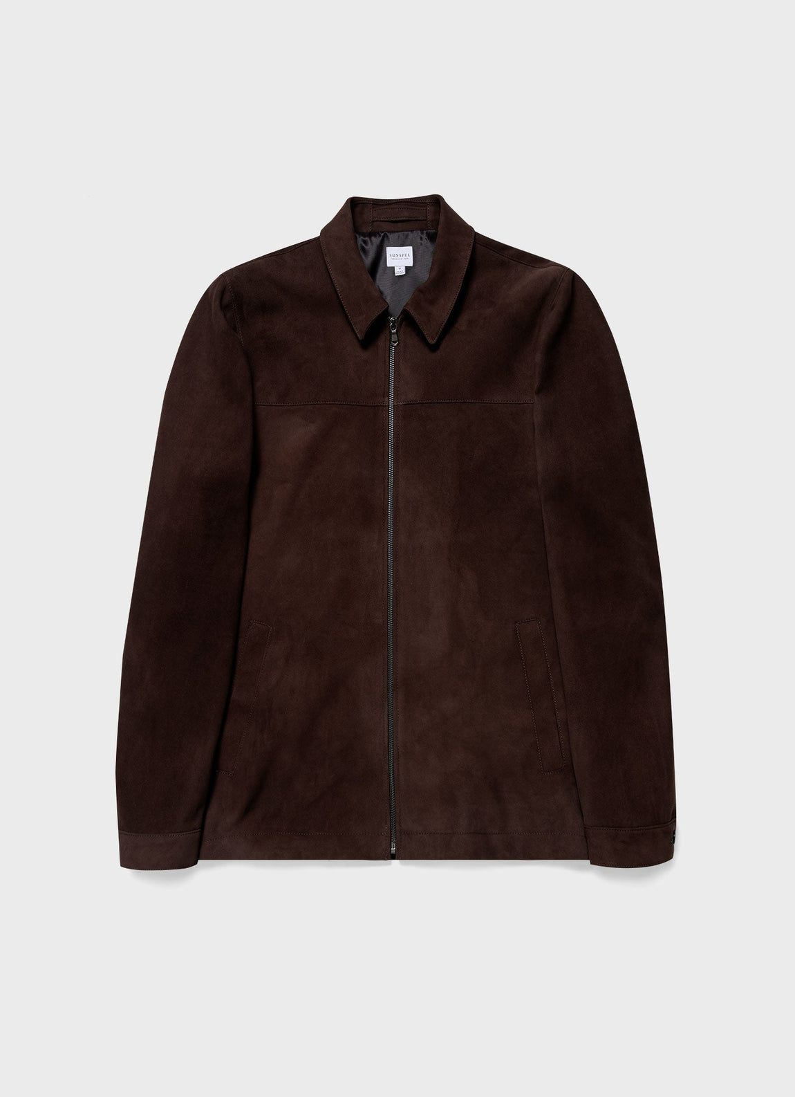 Men's Suede Harrington Jacket in Cocoa