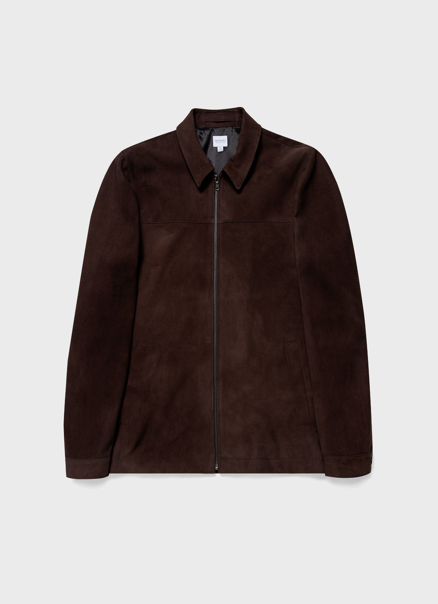 Men's Suede Harrington Jacket in Cocoa