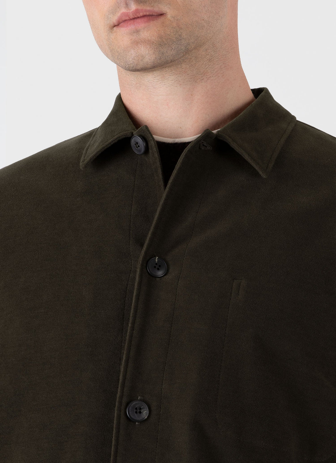 Men's Moleskin Twin Pocket Jacket in Peat