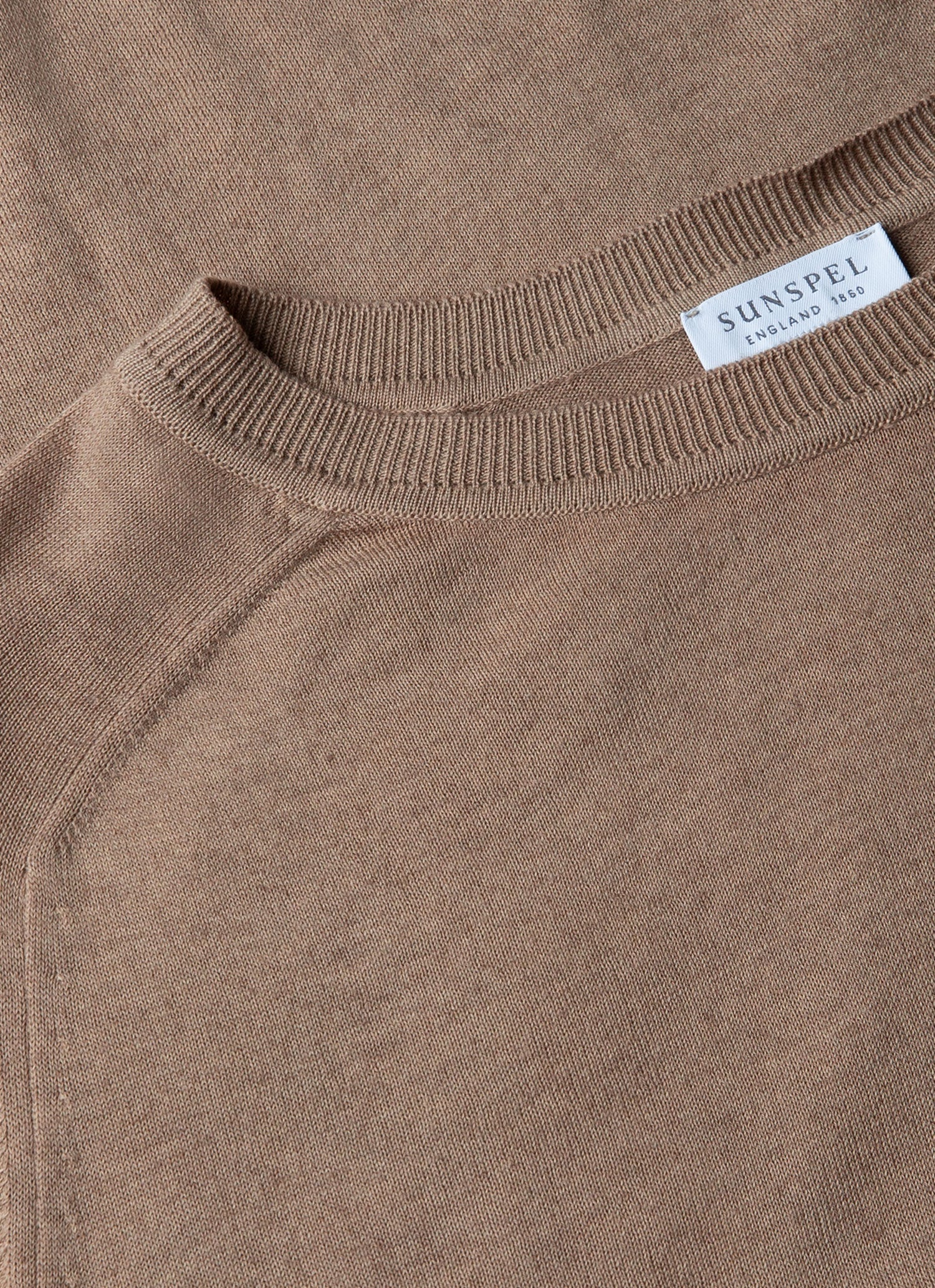 Men's Sea Island Cashmere Crew Neck Jumper in Oat