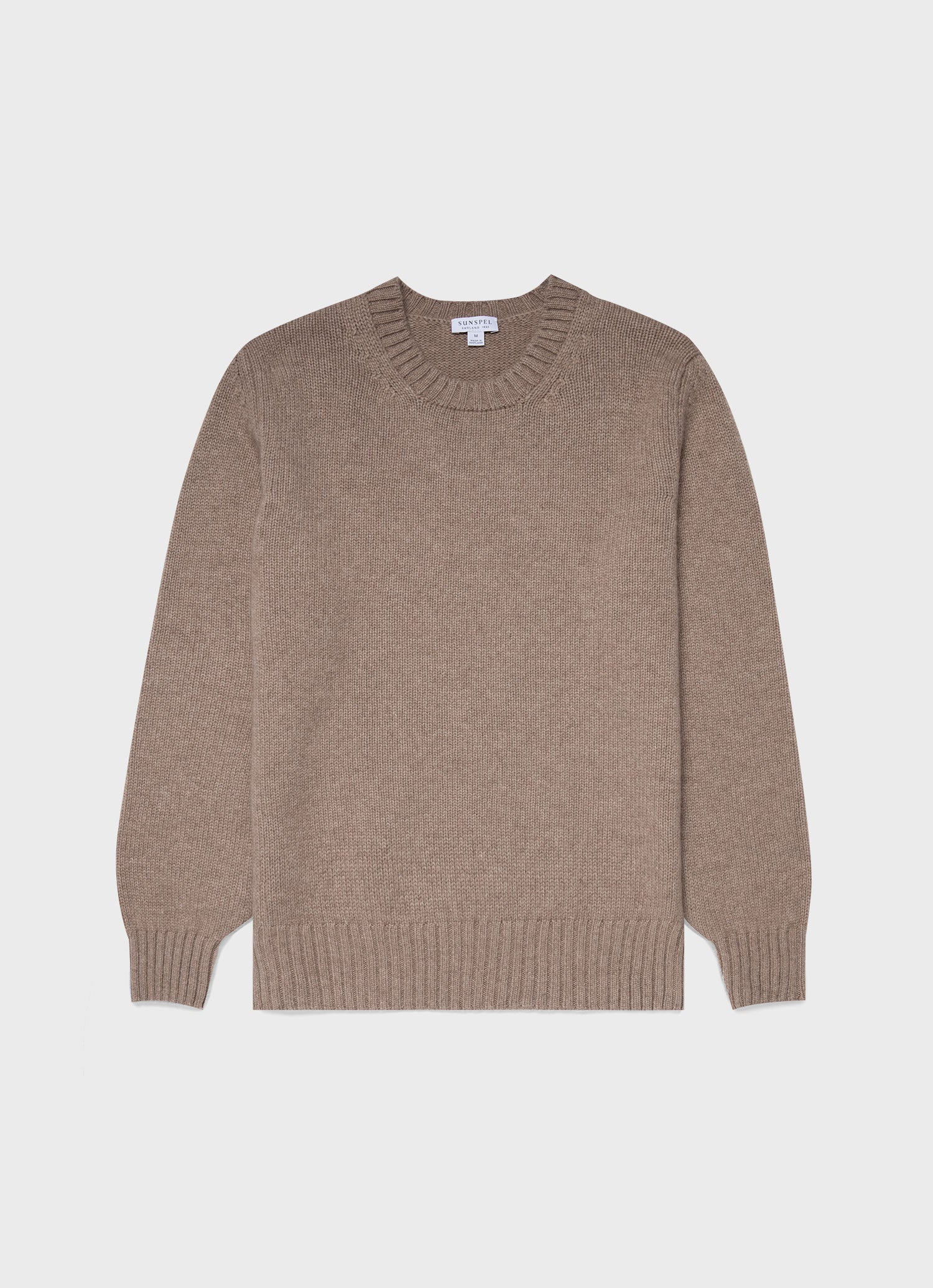 Men's Roxburgh Cashmere Jumper in Natural Brown