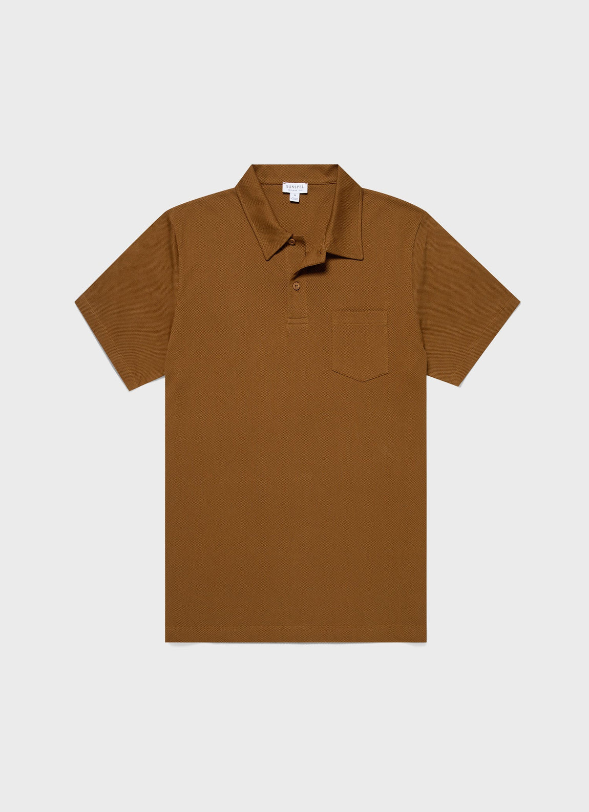 Men's Riviera Polo Shirt in Golden Brown