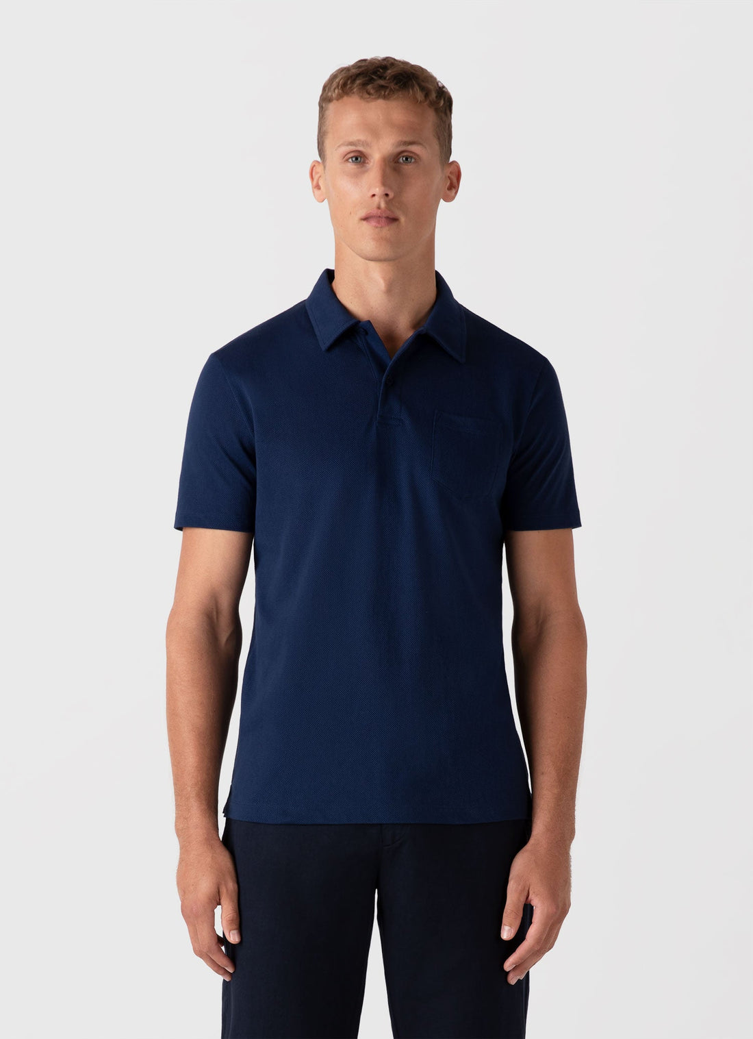 Men's Riviera Polo Shirt in Ink Blue