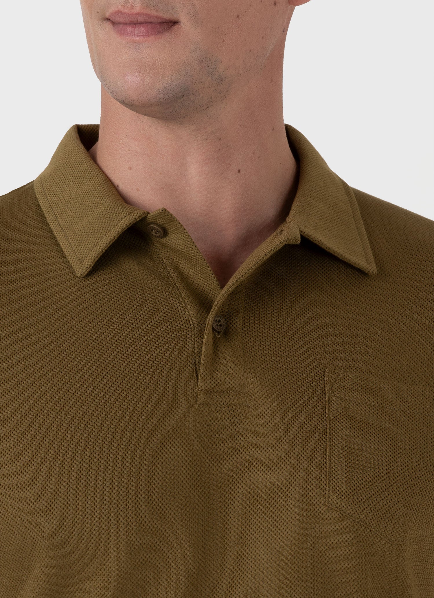 Men's Riviera Polo Shirt in Olive Green