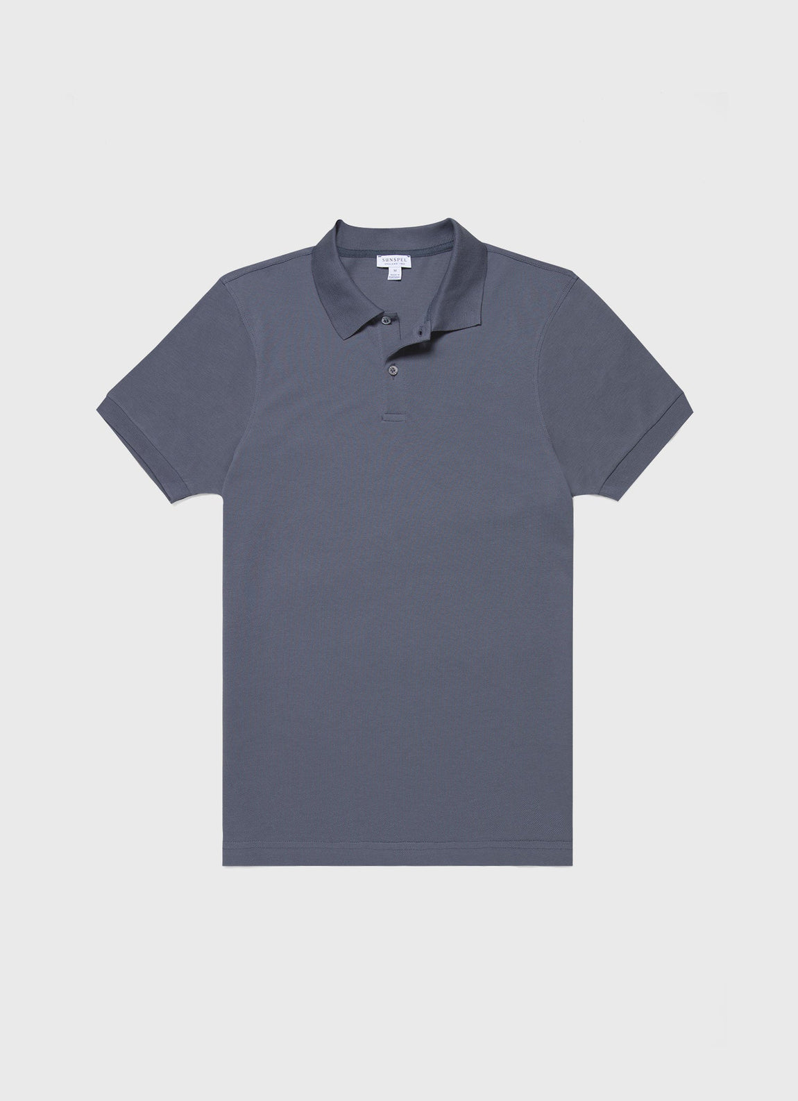 Men's Piqué Polo Shirt in Slate Blue