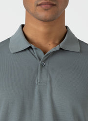 Men's Piqué Polo Shirt in Smoke Green