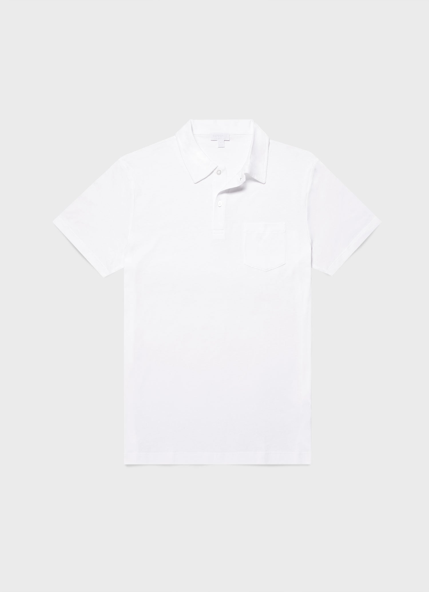 シーアイランドコットンリヴィエラポロシャツ （White）| Sunspel