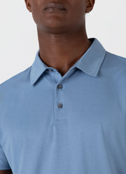 Men's Classic Jersey Polo Shirt in Como Blue