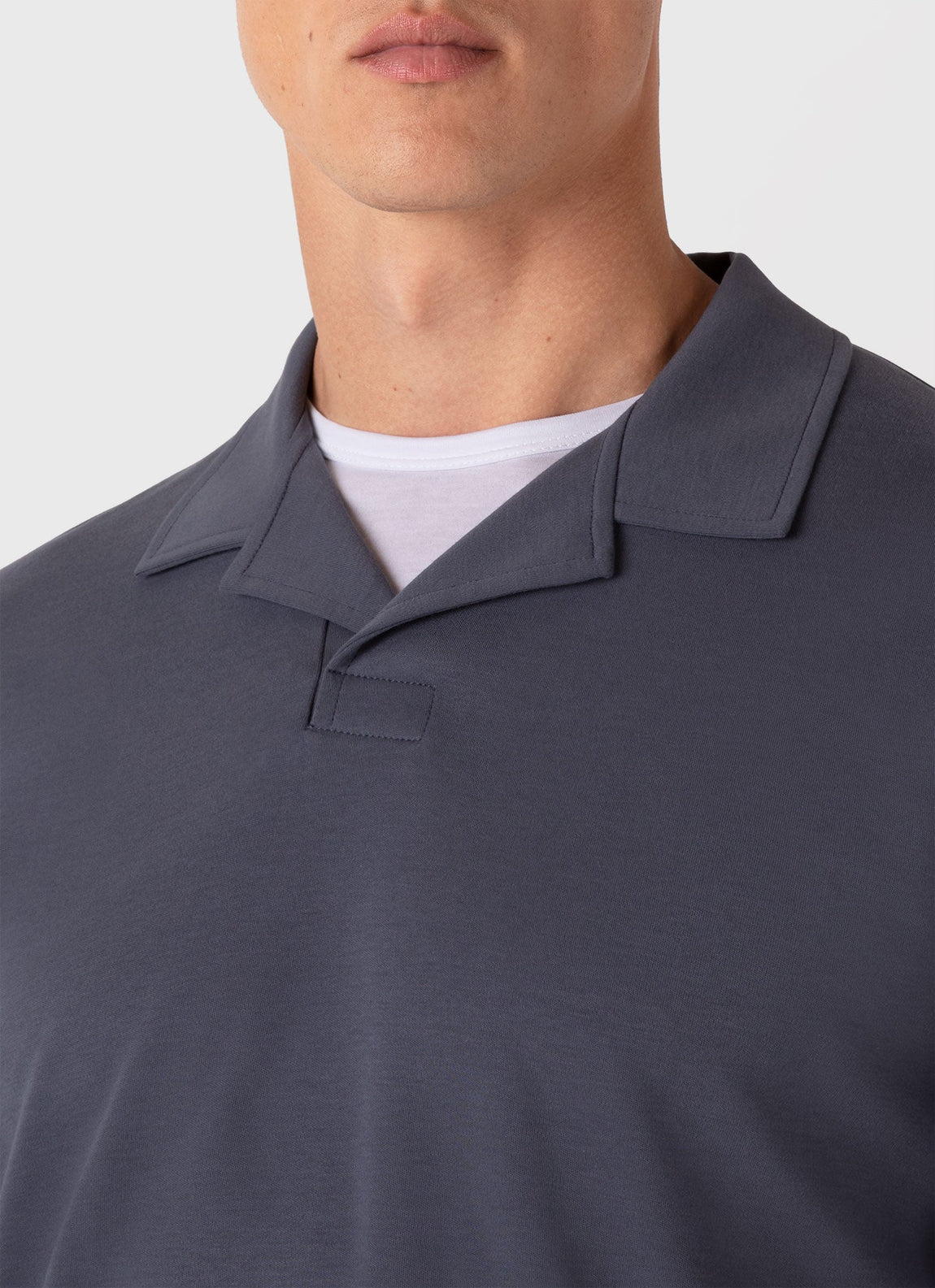 Men's Heavyweight Polo Shirt in Slate Blue