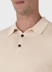 Men's Sea Island Cotton Polo Shirt in Undyed