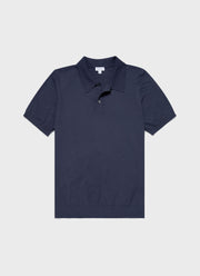 Men's Ice Cotton Polo Shirt in Slate Blue