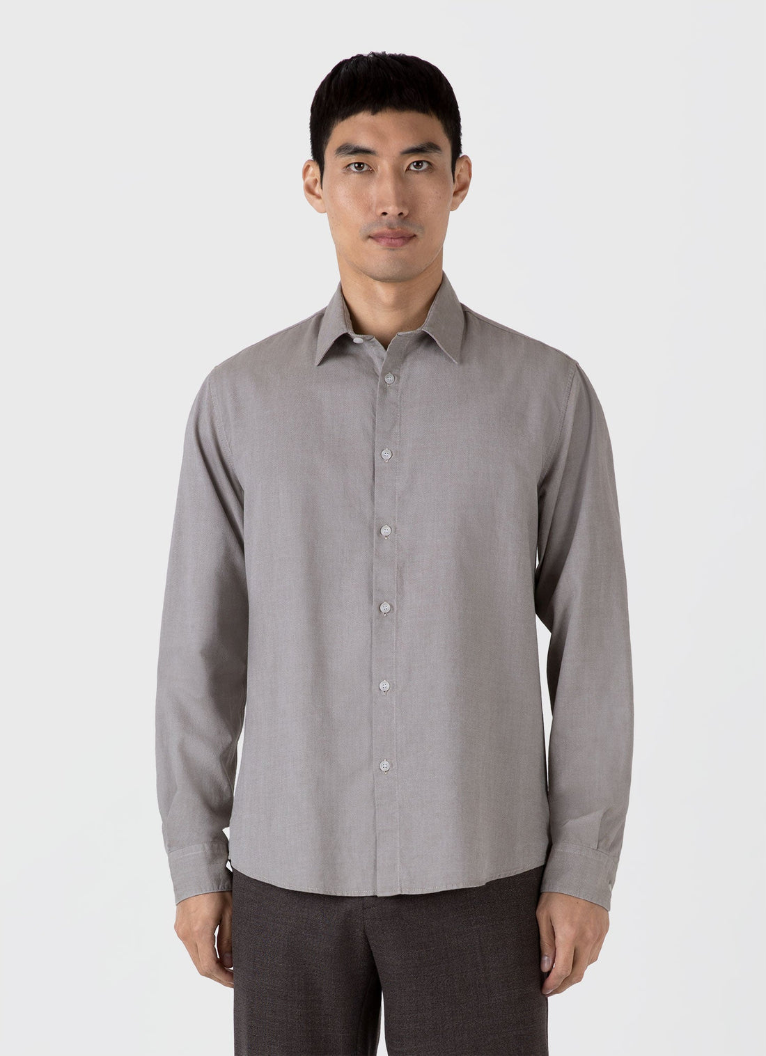 Men's Oxford Shirt in Light Khaki