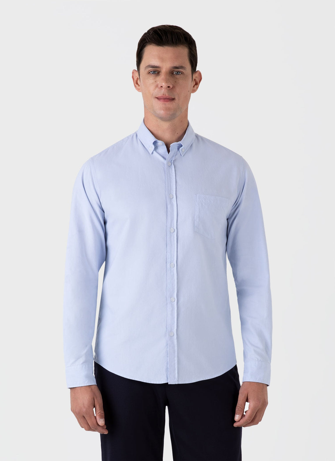 Men's Button Down Oxford Shirt in Light Blue