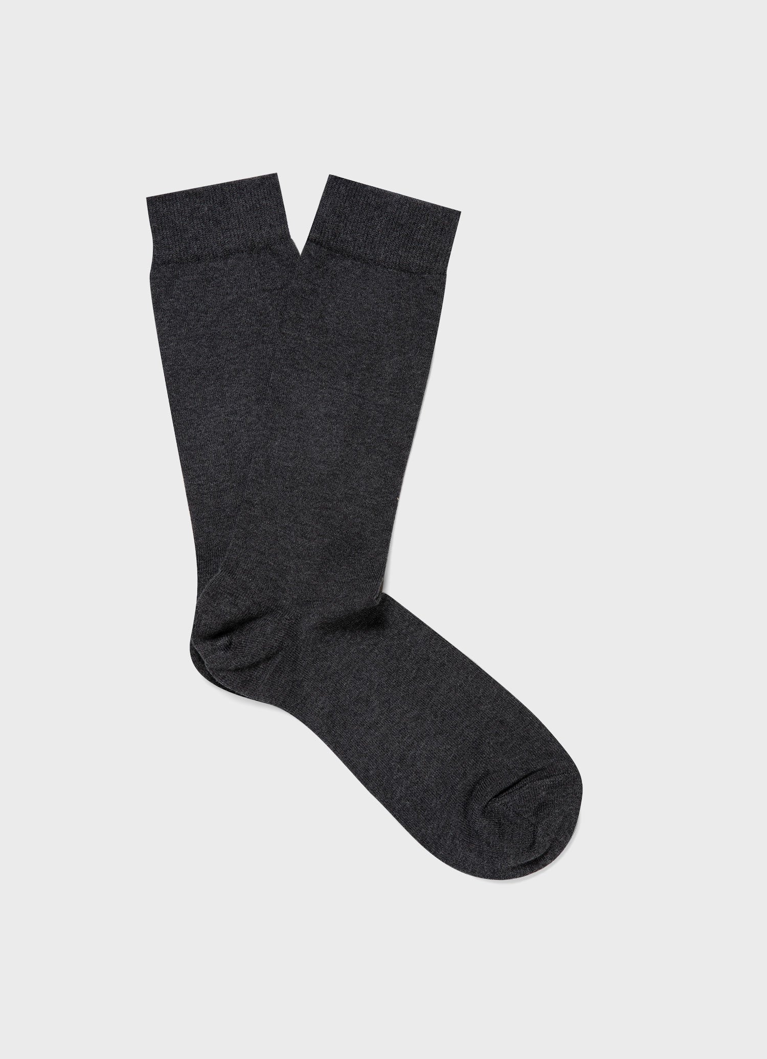 Men's Cotton Socks in Charcoal Melange