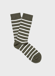 Men's Cotton Socks in Khaki/Latte