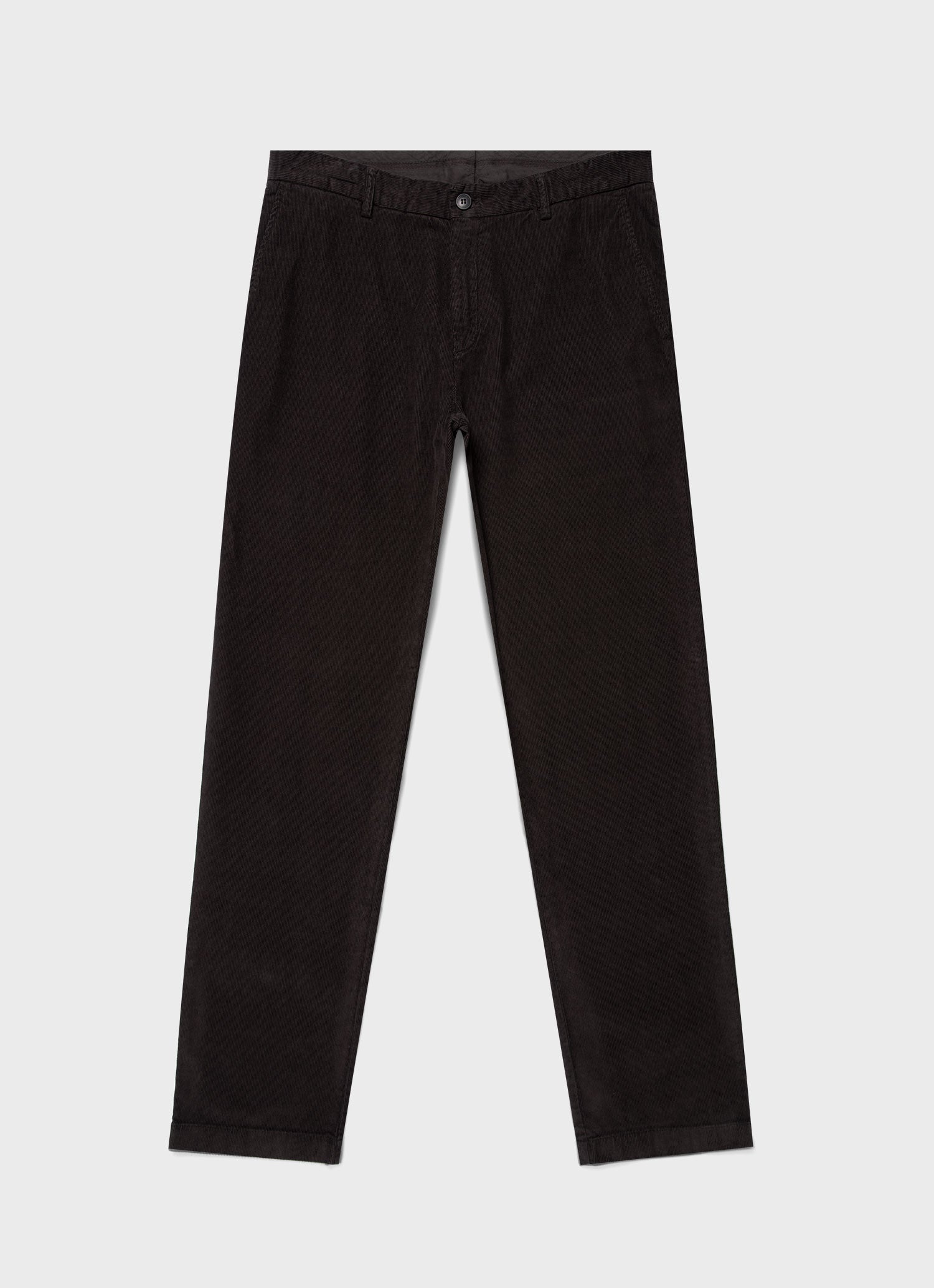 Men's Fine Corduroy Trouser in Coffee