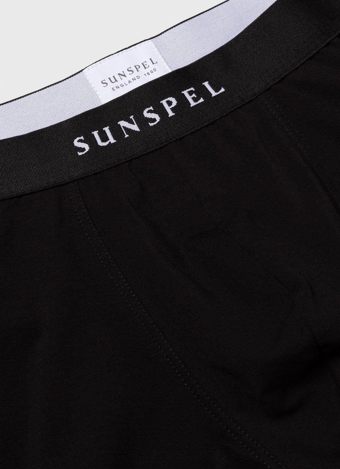 Men's Logo Stretch Cotton Trunks in Black