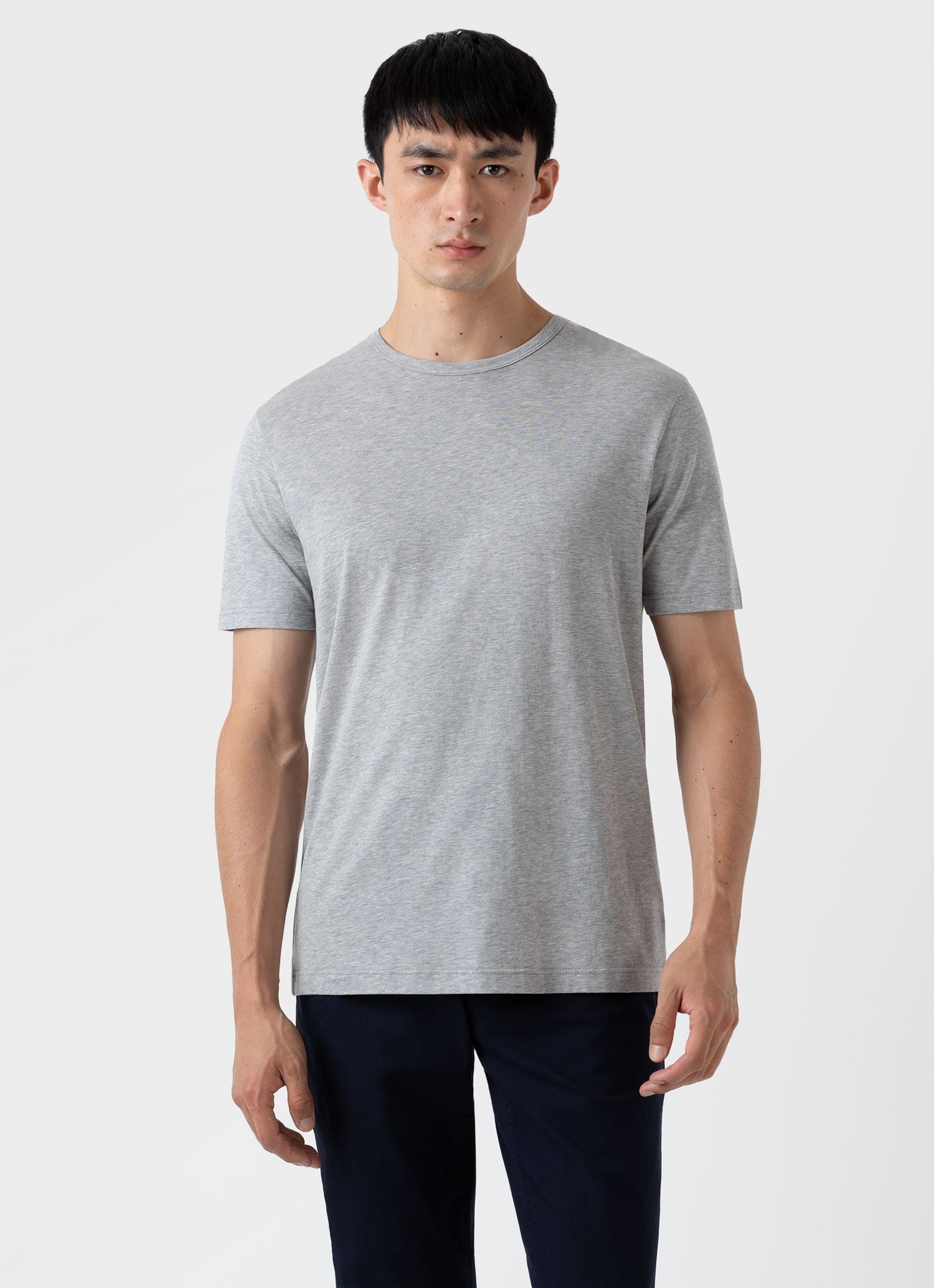 クラシックTシャツ （Grey Melange）| Sunspel