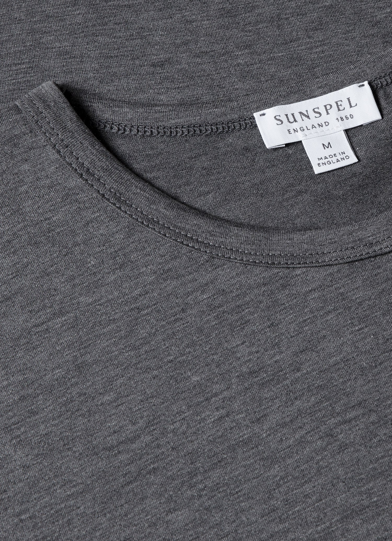 クラシックTシャツ （Charcoal Melange）| Sunspel