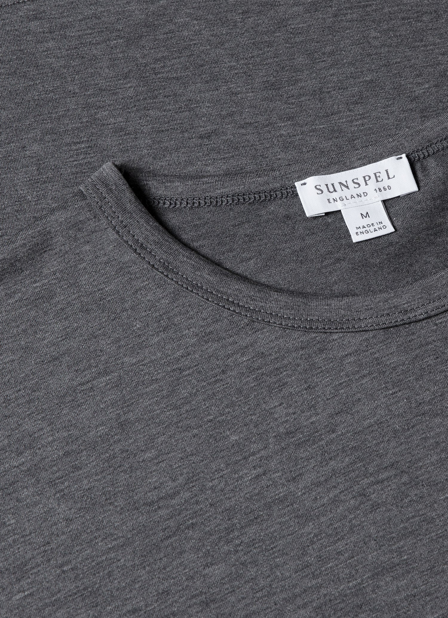 クラシックTシャツ （Charcoal Melange）| Sunspel