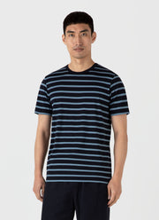 Men's Classic T-shirt in Navy/Como Blue