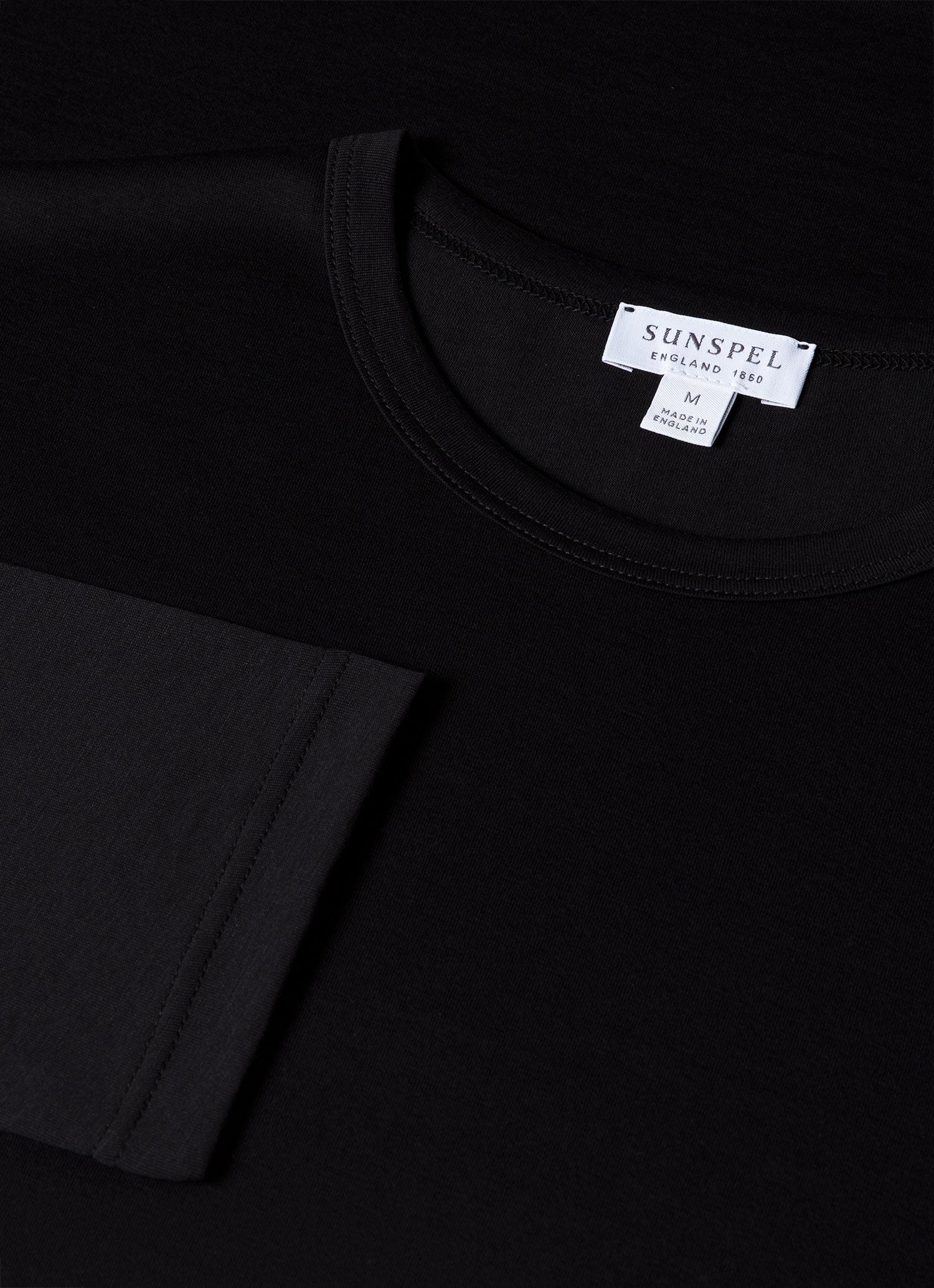 クラシックロングスリーブTシャツ （Black）| Sunspel