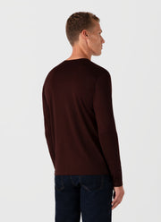 Men's Long Sleeve Classic T-shirt in Raisin