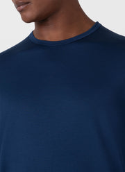 Men's Classic Long Sleeve T-shirt in Naval Blue