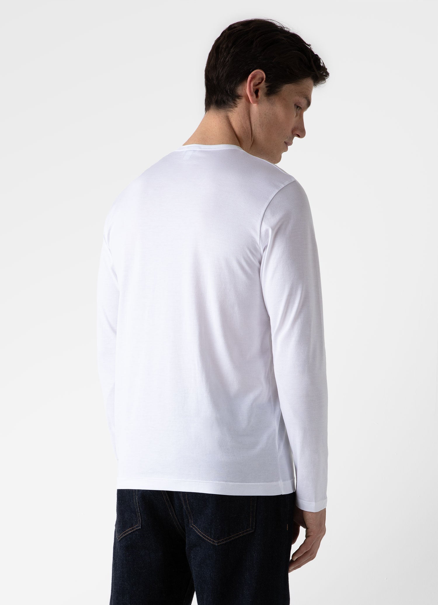 クラシックロングスリーブTシャツ （White）| Sunspel