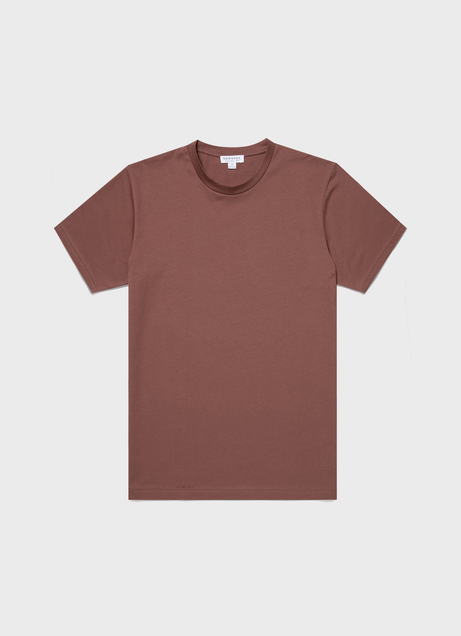 リヴィエラ（ミッドウェイト） Tシャツ（Brown）| Sunspel