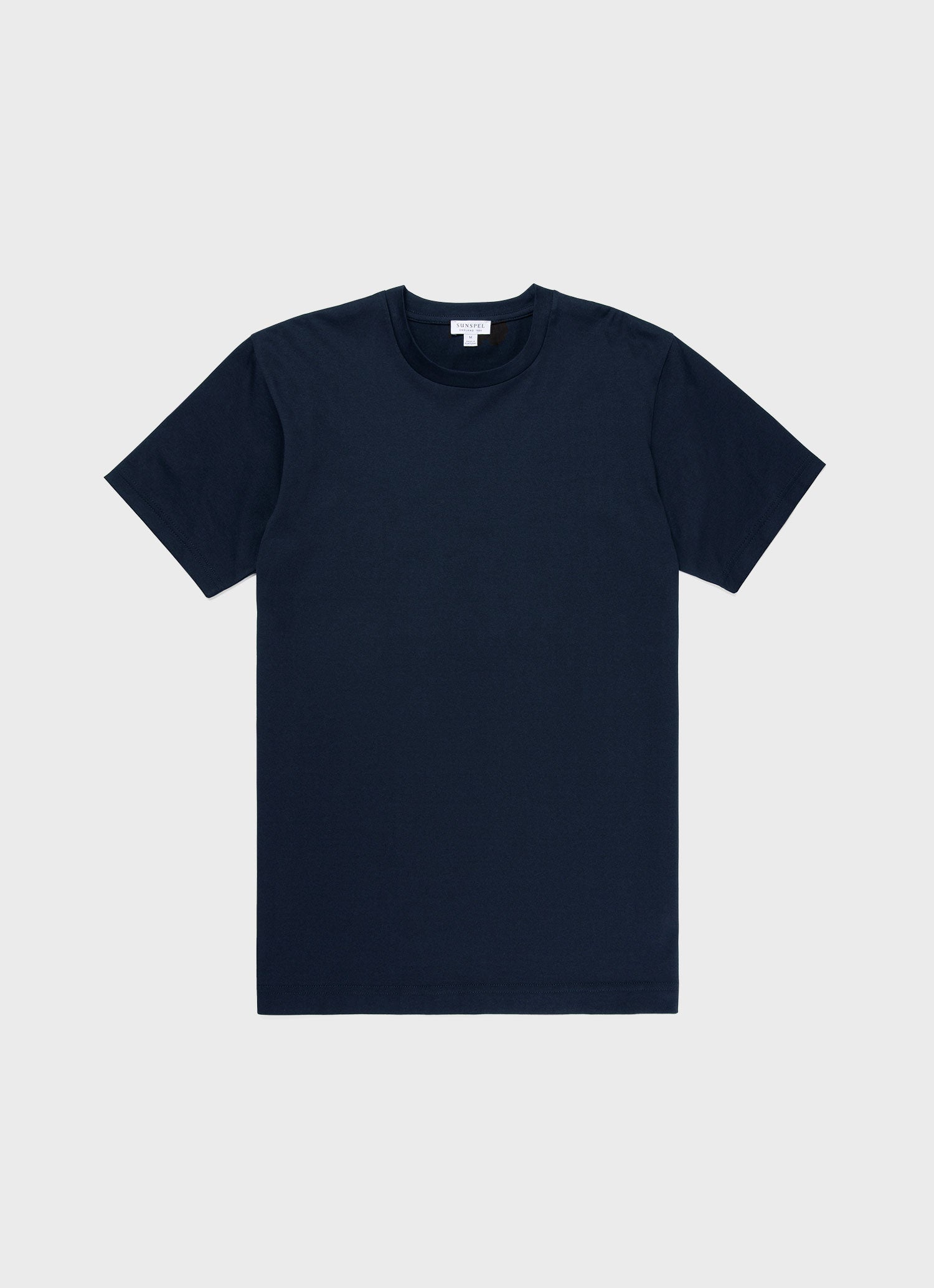 リヴィエラ（ミッドウェイト） Tシャツ （Navy）| Sunspel