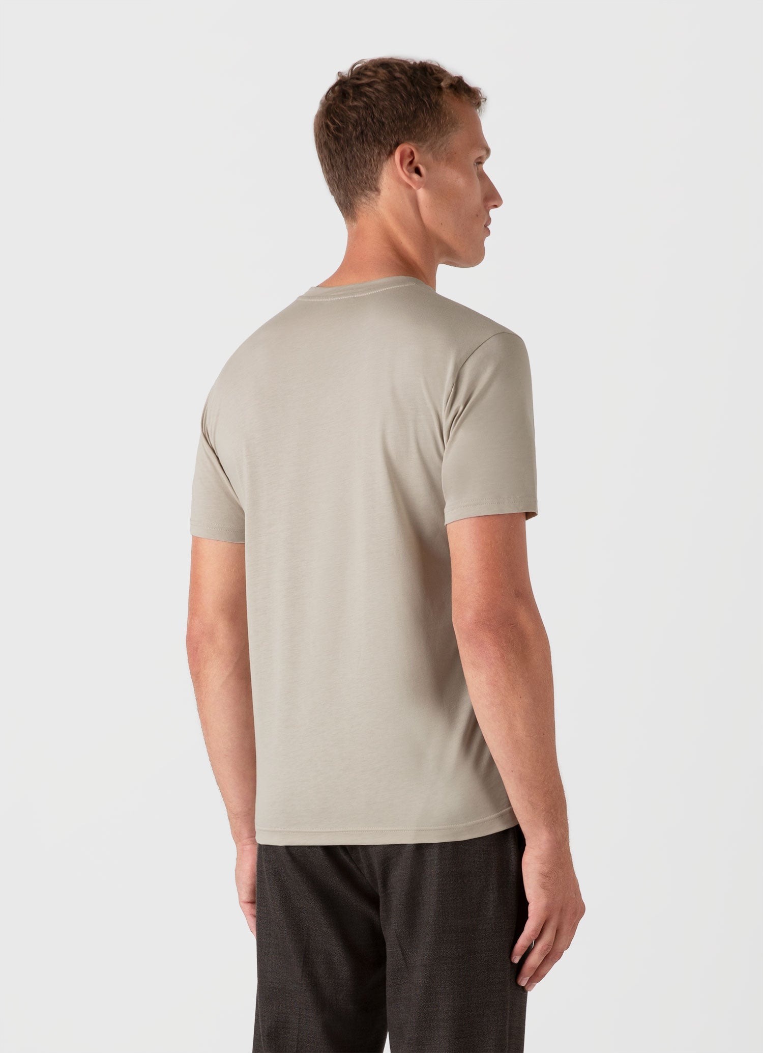 Men's Riviera Midweight T-shirt in Ash Grey