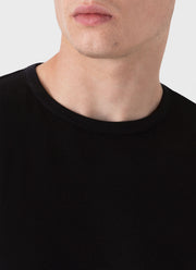 Men's Sea Island Cotton T-shirt in Black