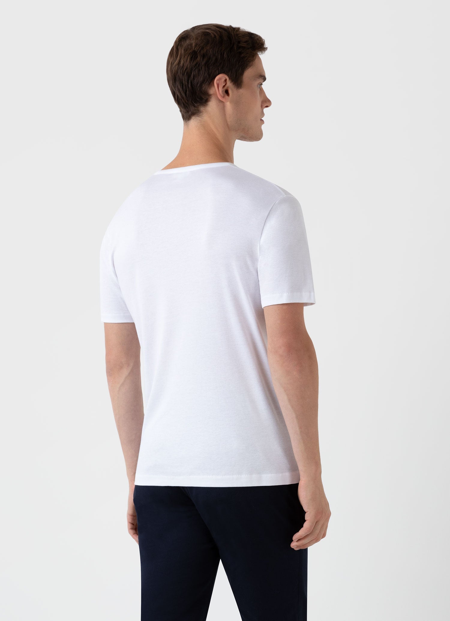 シーアイランドコットンTシャツ （White）| Sunspel