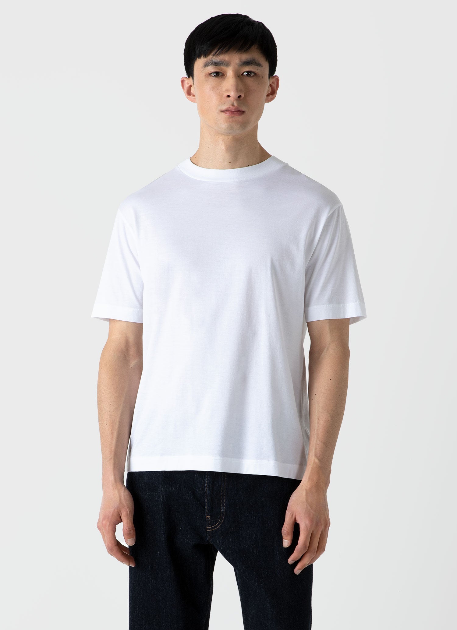 メンズ モックネック Tシャツ | Sunspel