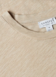 Men's Cotton Linen T-shirt in Ash Grey