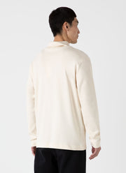 Men's Sunspel x Nigel Cabourn Carbon Brushed Roll Neck in Undyed